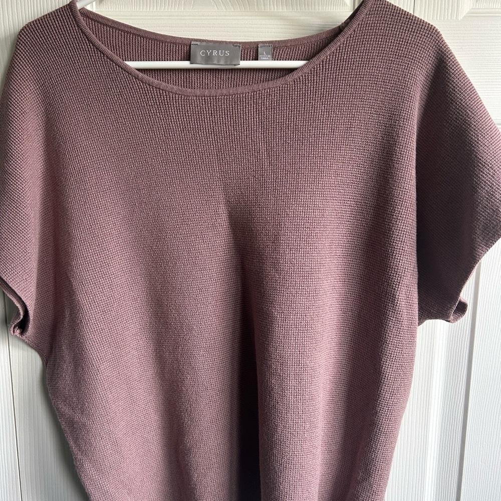 Cyrus Mauve Knit Top